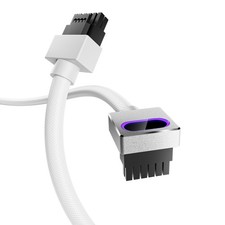 Asiahorse HYDRUS 16-Pin (12VHPWR) Type B ARGB GPU Cable - White - 50cm picture