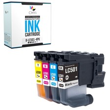 Compatible CMYi Black Color Ink Lot fits Brother LC501 MFC-J1260DW J1360DW picture