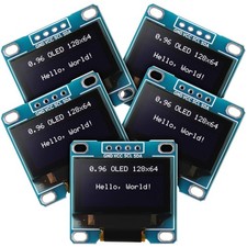 5 Pieces 0.96 Inch OLED Module 12864 128x64 Driver IIC I2C Serial -Luminous D... picture