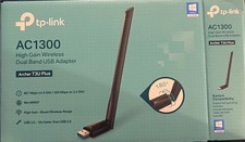 TP-LINK Archer T3U Plus AC1300 Dual-Band MU-MIMO USB 3.0 Wi-Fi, Black picture