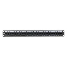 Construct Pro 24-Port Cat6 Rack Mount Patch Panel (19”/1U, RoHS Approved) picture