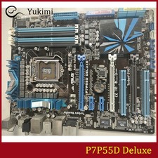 FOR ASUS P7P55D Deluxe DDR3*4 LGA 1156 Intel 16GB ATX Ｍotherboard Test OK picture