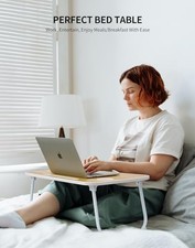 ZEAPTAC Laptop Bed Desk, Foldable Lap Table, Portable Study Table, Laptop - picture
