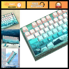 Custom Deep Sea Theme Keycap Set - 126 PBT Doubleshot Cherry Profile Keycaps for picture