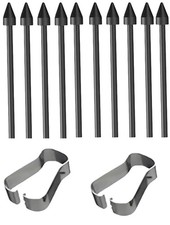 Black [10 Pack + 2 Tools] Hard Tip S Pen Replacement Nibs for Samsung  picture