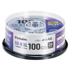 Verbatim 1-Time Recording Blu-ray Disc BD-R XL 100GB 20-Sheet VBR520YP20SD4 picture