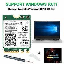 AX210NGW WiFi 6E M.2 Wireless Card 5400Mbps Tri-Band Bluetooth 5.3 NGFF Adapter picture
