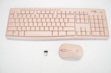 Logitech K270 Keyboard & M220 Mouse Pastel Pink Very Nice picture