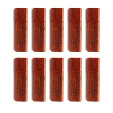 Lot 10pcs 1/2/4/8/16GB Engraved Wood USB Flash Drive Memory U Stick Custom Logo picture