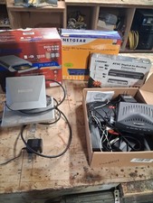 Lot Of Old (Vintage) Electronics.  Routers, Converter, Server Ect picture