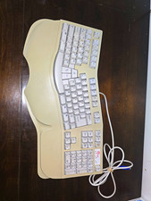 PC Concepts SK-6000 Ergonomic Wired PS/2 Keyboard w/ Palm Rest QWERTY Beige picture