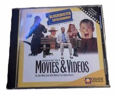 VINTAGE BLOCKBUSTER GUIDE TO MOVIES & VIDEOS - RARE PC WINDOWS CD-ROM picture