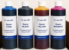 4 x PREMIUM COMPATIBLE BULK REFILL INK FOR EPSON ECO TANK T542 (4,000ml) C-Y-M-K picture