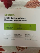 Seenda Rose Gold Wireless Bluetooth Keyboard & Mouse Combo,SKM64-3 Rechargeable picture