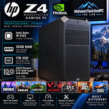 Gaming PC 32gb RAM Intel 1TB SSD GTX1650S workstation computer Win11 Desktop HP picture