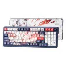 98 Key Gaming Keyboard, Wireless RGB, Gasket Design, Anime Keycaps picture