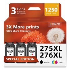 3Pack Cartridge Replacement 275XL 276XL for PG 275 CL 276 XL picture