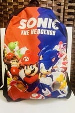 MARIO & SONIC Cartoon 3D Printed Backpack Large Capacity Travel Laptop Bags picture