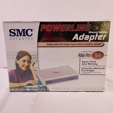SMC Networks PowerLine Ethernet Desktop Adapter Up to 14Mbps New and Sealed picture
