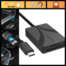 USB-C Dual-Slot Card Reader for UHS-II SD & microSD - Fast Data Transfer, Compac picture