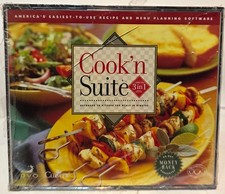 COOK'N SUITE 3 in 1 PC Recipe & Menu planning software 3 CD ROMs PC SEALED  NEW picture