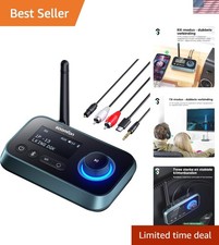Compact Bluetooth 5.3 Transmitter for TV - Stream to 2 Headphones Up to 30m picture