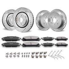  Front and Rear Brake Kit Compatible with Toyota Sienna, Highlander, Lexus RX350 picture
