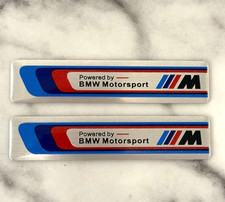 2 Pcs 3D Aluminum Emblem Sticker for BMW Motorsport M picture