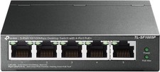 NEW SEALED TP-Link 5-Port 10/100Mbps Desktop PoE+ Switch TL-SF1005P  picture