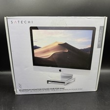 New Satechi Aluminum Monitor Stand Hub for iMac Silver ST-AMSHG picture