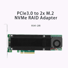 PCIe3.0 x8 to 2x M.2 NVMe Raid Adapter 2241-2IR picture