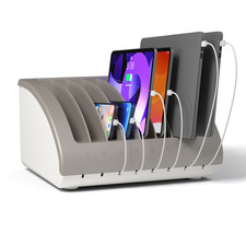 8 Devices USB Charging Station for Chromebook & iPad, Laptop Charging Dock Rack picture