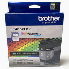 Brother LC406XLBK Genuine Black Inkjet  Ink Cartridge INKvestment XL EXP 2028.01 picture