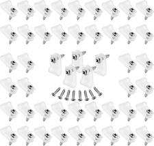 60 Pcs 1/4 Inch Nylon Cable Clamps White R Type Wire Clips with Screws picture