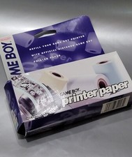 Gameboy PRINTER PAPER refill (with crushed carton box) 3 Rolls NEW by Nintendo picture