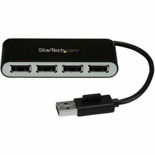 StarTech.com 4 Port Portable USB 2.0 Hub w/ Built-in Cable - 4 Po 571604 picture