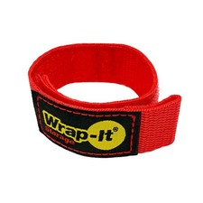 WrapIt Storage QuickStrap Cord Wraps, 9 inch 12 Pack Red picture