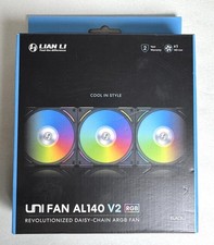 Lian Li Uni Fan AL140 V2 RGB Revolutionized Daisy Chain ARGB Fan Black picture