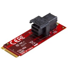 StarTech.com U.2 SFF-8643 to M.2 PCIe 3.0 x4 Adapter M2E4SFF8643 Red picture