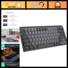 Wireless Illuminated Mini Keyboard with Clicky Switches - Compact & Ergonomic De picture
