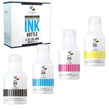 CMYi Compatible Ink Bottles Lot for Canon GI-26 Black Color Combo Fits PIXMA picture