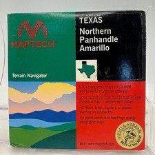 Maptech Terrain Navigator Texas Northern Panhandle Amarillo USGS Maps CD-ROM picture