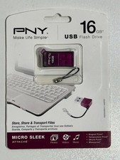 PNY 16 GB USB COMPACT ATTACHE Flash Drive Brand New SL14 picture