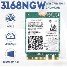 Intel 3168NGW Dual Band Wireless-AC WiFi Card 802.11ac M.2 BT4.2 Network Adapter picture