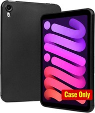 Soft Slim TPU Cover for iPad Mini 6 (2021) & Mini 7 (2024) 8.3 Inch, Matte Black picture