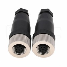 Eonvic M12 8 Pin Female Connector, 12mm A Code IP67 30V 2A AC/DC Industrial C... picture