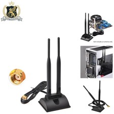 High-Performance Dual Band RP-SMA WiFi Antenna - 6dBi Gain with Magnetic Base picture