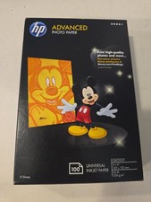 New Disney HP Q6638A Advanced 4 x 6  Photo Glossy Inkjet Paper (100 Sheets) NIB picture
