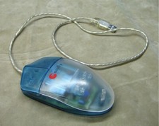 Macally iMouse Pro - 2 Button USB Mouse - Blue & White picture