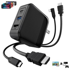 Switch 2 Dock Charger Kit, 65W Portable Docking Station with 4K HDMI Cable picture